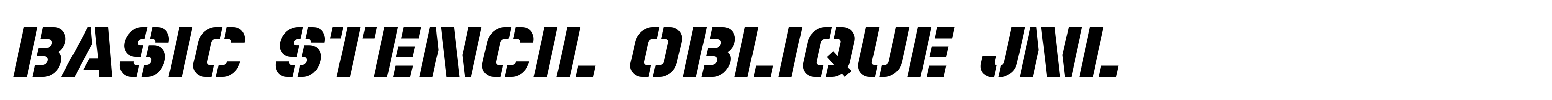 Basic Stencil Oblique JNL